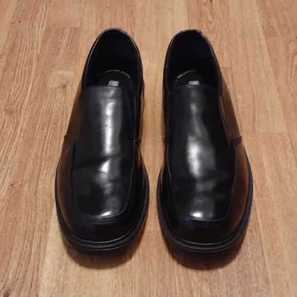 Nunn Bush Men's Dynamic Comfort Black Leather Slip On Shoes Size 9.5M - Picture 1 of 4